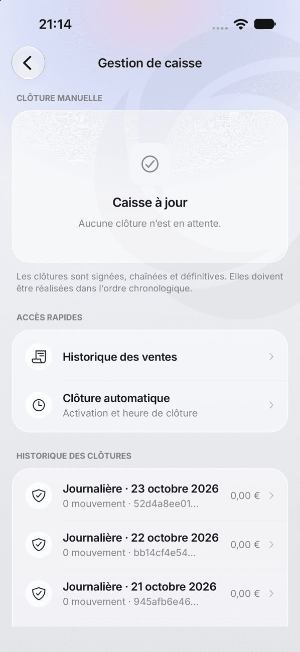 Gestion de caisse