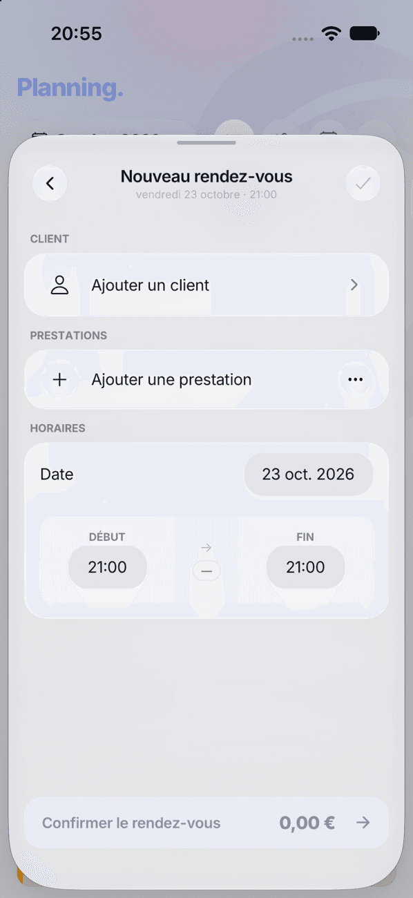 Nouveau rendez-vous