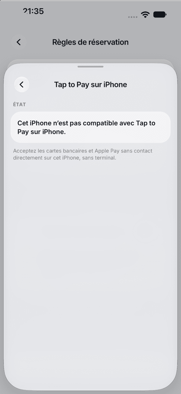 Tap to Pay sur iPhone